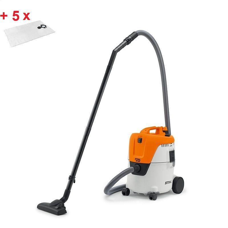 Прахосмукачка за мокро и сухо почистване STIHL SE 62 + Филтърна торба, SE 61/62/E, 5 бр.